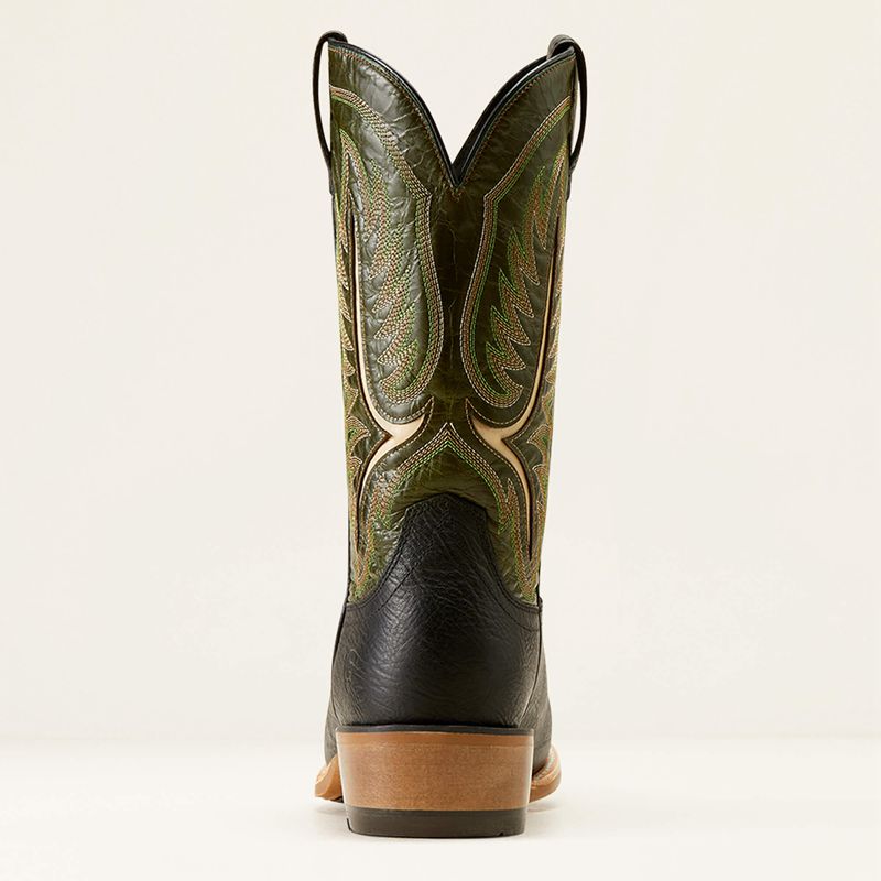 Ariat Stadtler Cowboy Boot Best In Black/Neon Lime Polska | SPMOIZ-517