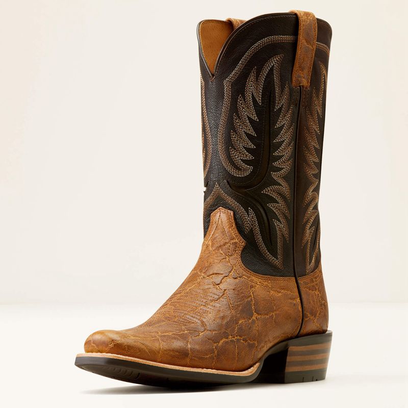 Ariat Stadtler Cowboy Boot Smoked Tan/Aging Barrel Polska | IOHYTS-219