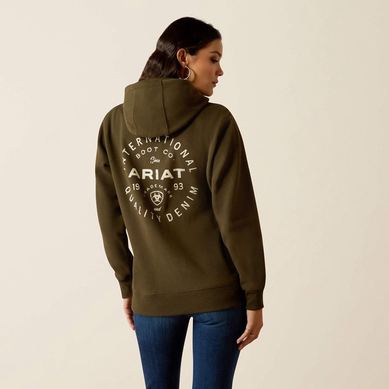 Ariat Stamp Hoodie Relic Polska | QKBRLZ-067