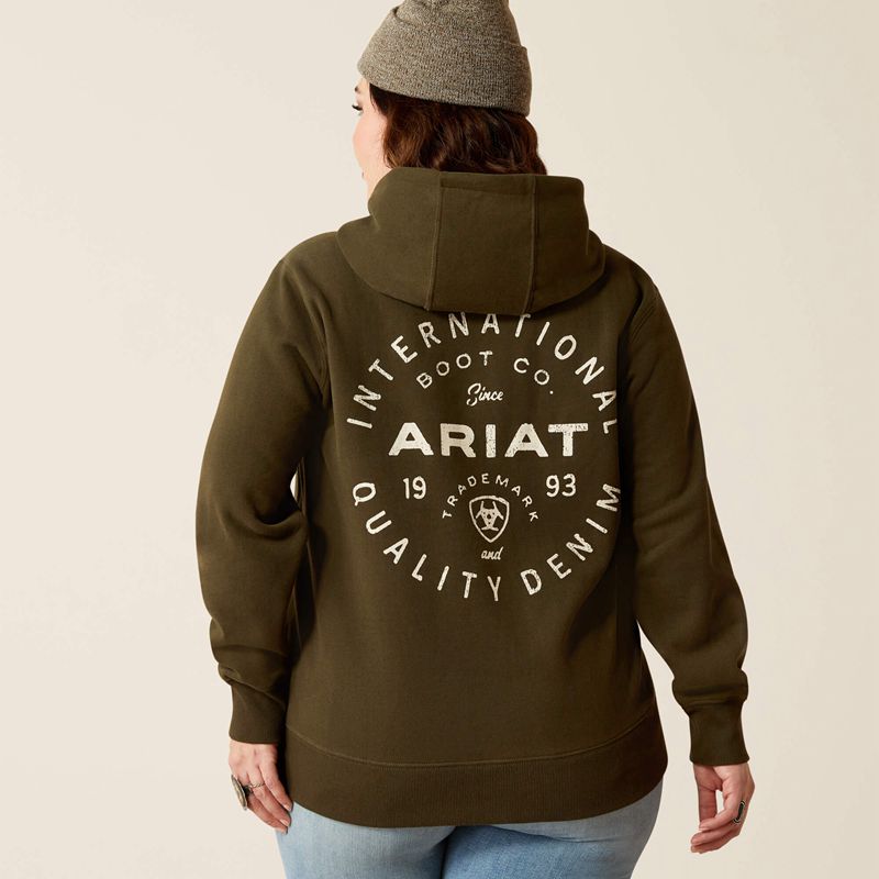 Ariat Stamp Hoodie Relic Polska | QKBRLZ-067