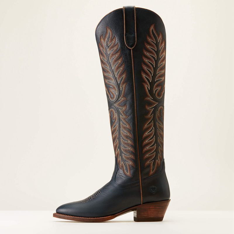 Ariat Sterling Margot Stretchfit Western Boot Premium Denim Polska | VJKOXU-749