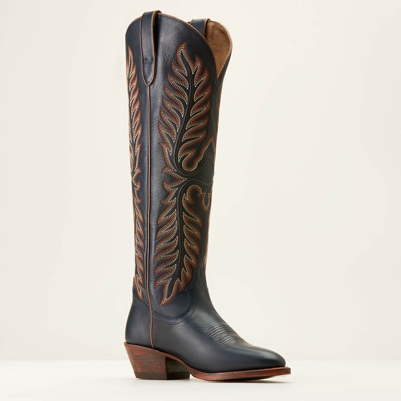 Ariat Sterling Margot Stretchfit Western Boot Premium Denim Polska | VJKOXU-749