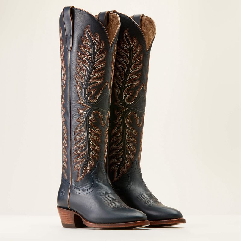 Ariat Sterling Margot Stretchfit Western Boot Premium Denim Polska | VJKOXU-749