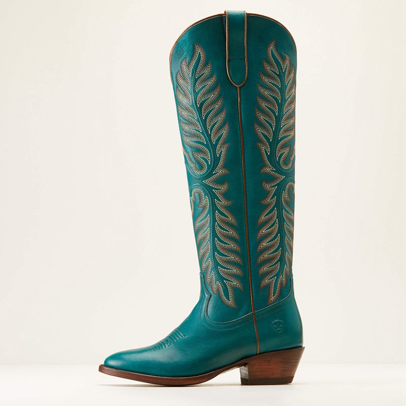 Ariat Sterling Margot Stretchfit Western Boot Empress Teal Polska | ZWAGNS-790