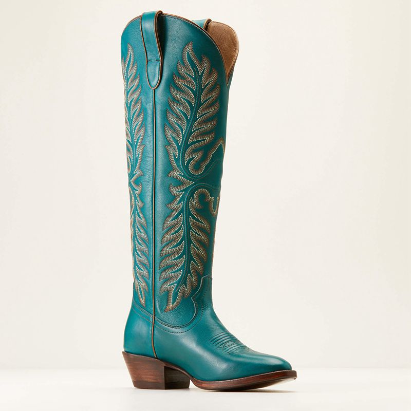 Ariat Sterling Margot Stretchfit Western Boot Empress Teal Polska | ZWAGNS-790