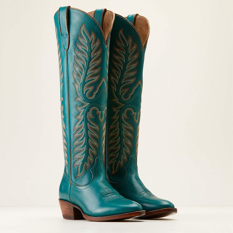 Ariat Sterling Margot Stretchfit Western Boot Empress Teal Polska | ZWAGNS-790