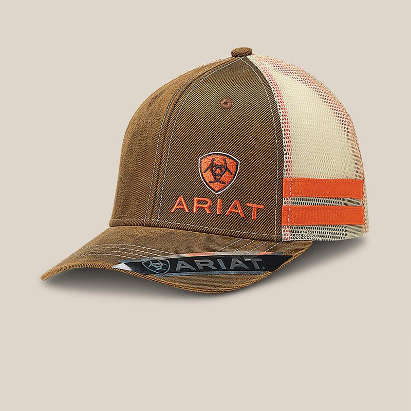 Ariat Structured Medium High Cap Brązowe Polska | DZYCPB-586