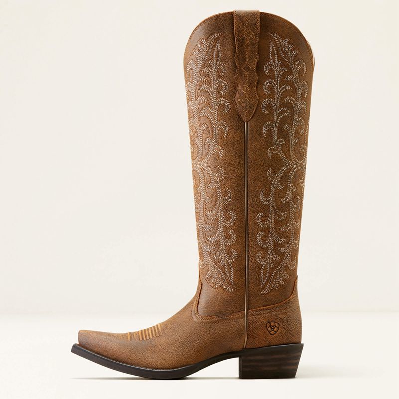 Ariat Tallahassee Stretchfit Western Boot Brązowe Polska | XCGLZW-754