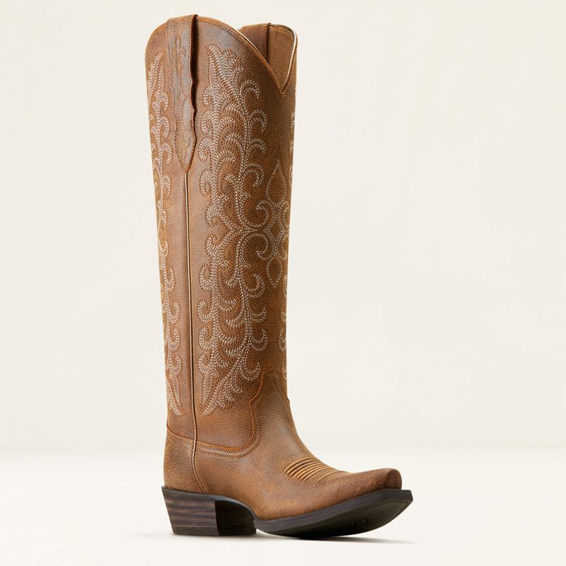 Ariat Tallahassee Stretchfit Western Boot Brązowe Polska | XCGLZW-754