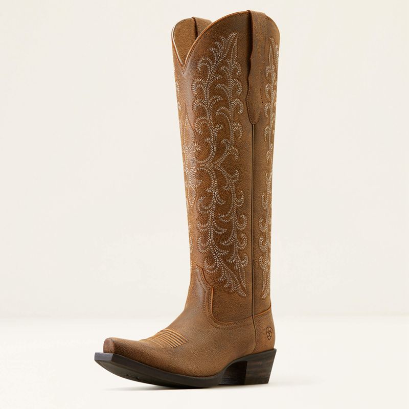 Ariat Tallahassee Stretchfit Western Boot Brązowe Polska | XCGLZW-754