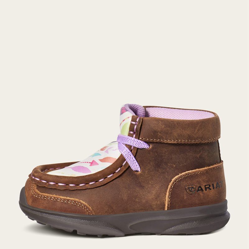 Ariat Td Lil' Stompers Addison Boot Brązowe Polska | CJRUAK-428