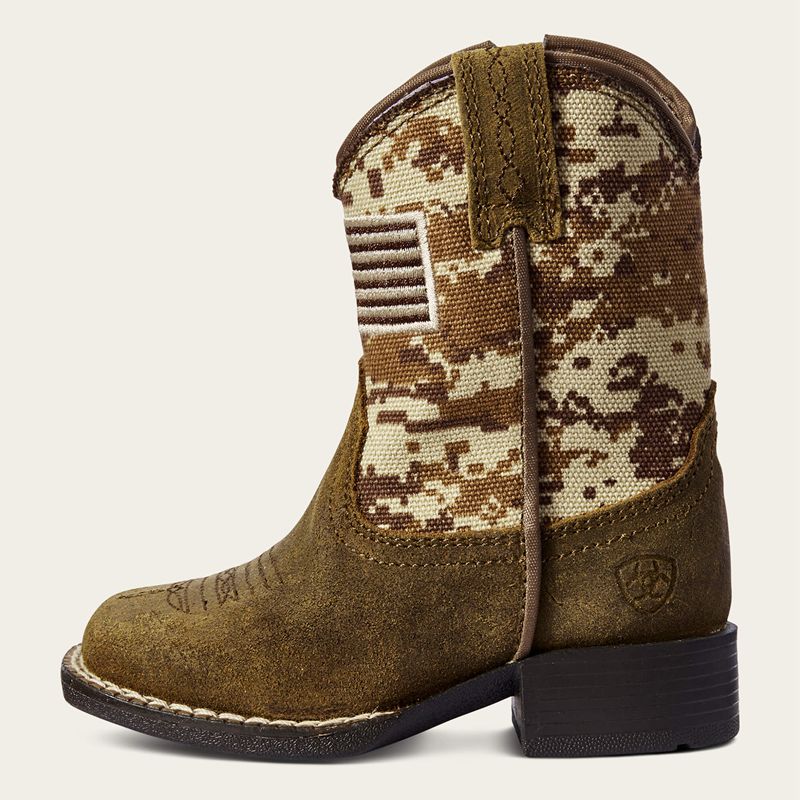 Ariat Td Lil' Stompers Dallas Boot Brązowe Polska | VNHURX-025