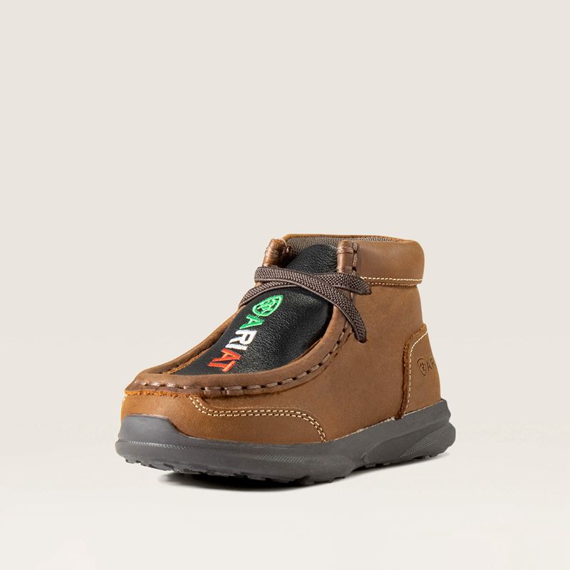 Ariat Td Lil Stompers Mexico Spitfire Brązowe Polska | JDXUET-705