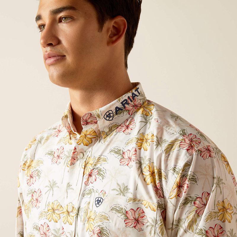 Ariat Team Charlie Classic Fit Shirt Gardenia Polska | LIWBEZ-216