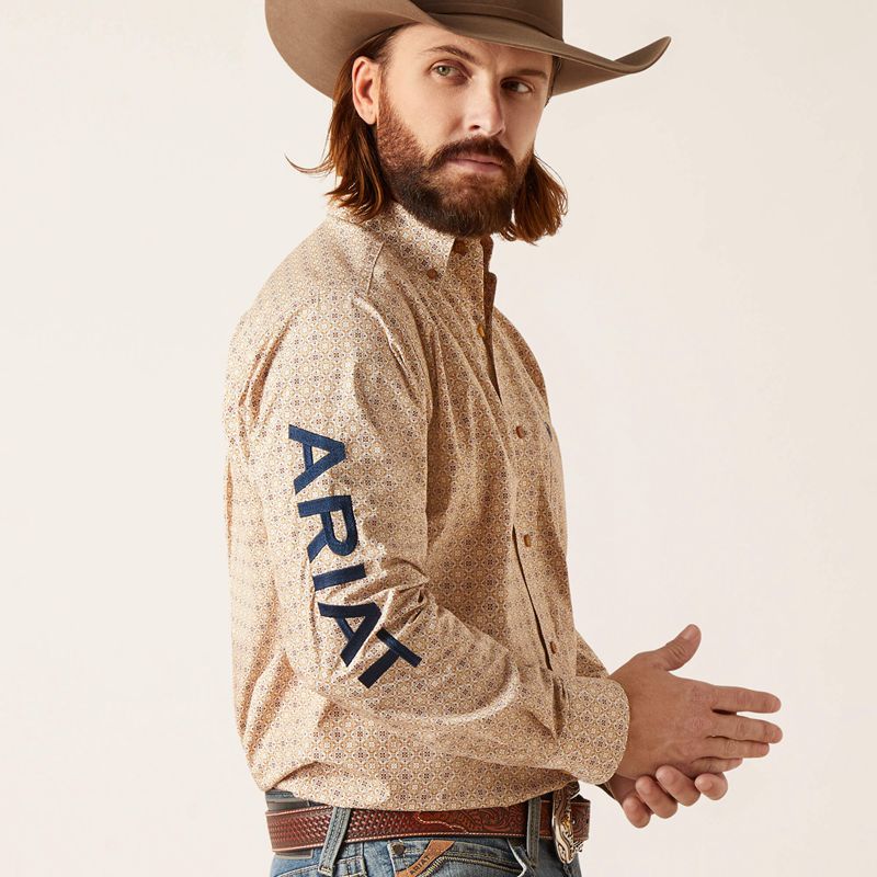 Ariat Team Conrad Classic Fit Shirt Białe Polska | PGRHZK-203