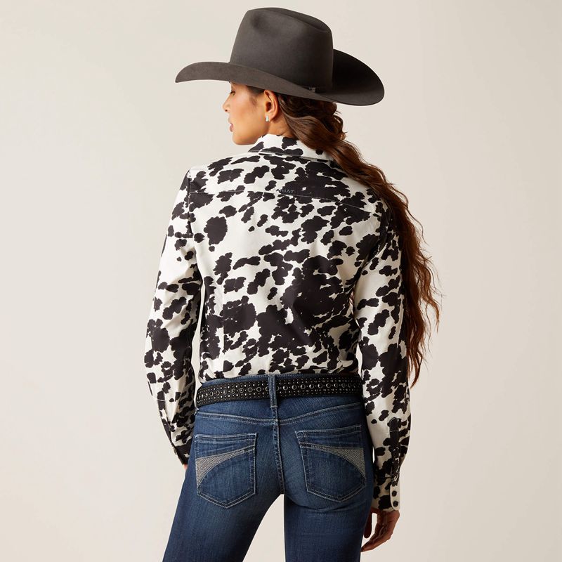 Ariat Team Kirby Stretch Shirt Cow Polska | INZVPC-714