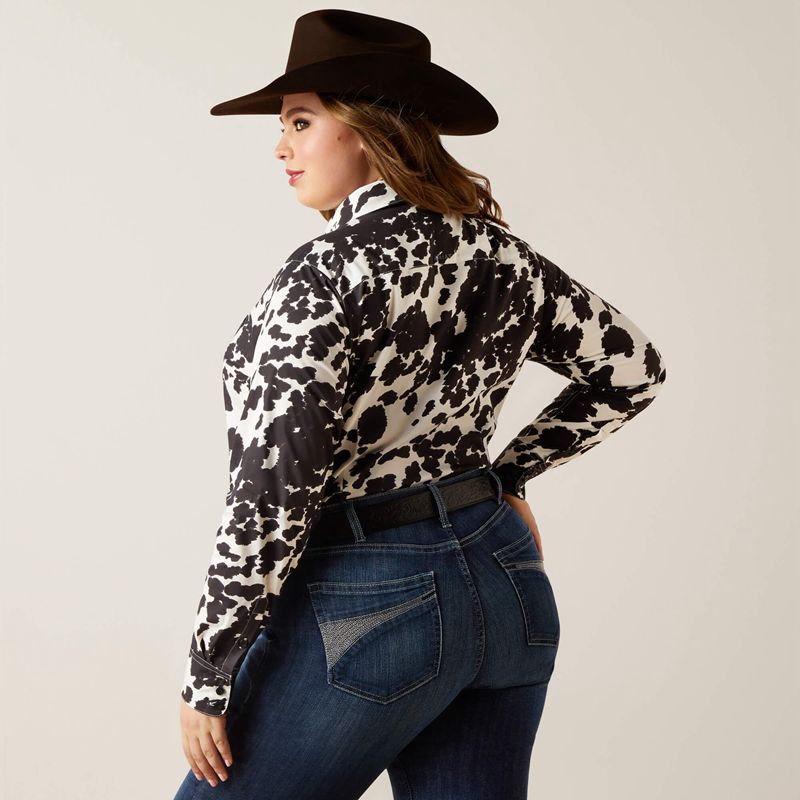 Ariat Team Kirby Stretch Shirt Cow Polska | INZVPC-714