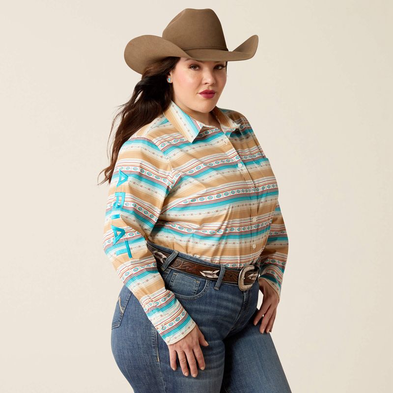 Ariat Team Kirby Stretch Shirt Fallon Serape Print Polska | VFZWCL-163