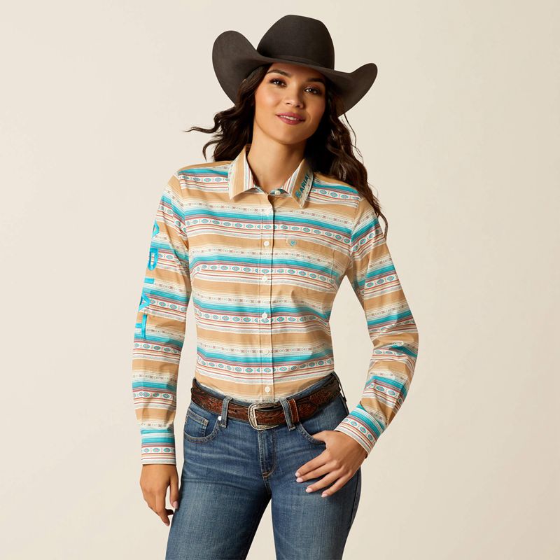 Ariat Team Kirby Stretch Shirt Fallon Serape Print Polska | VFZWCL-163