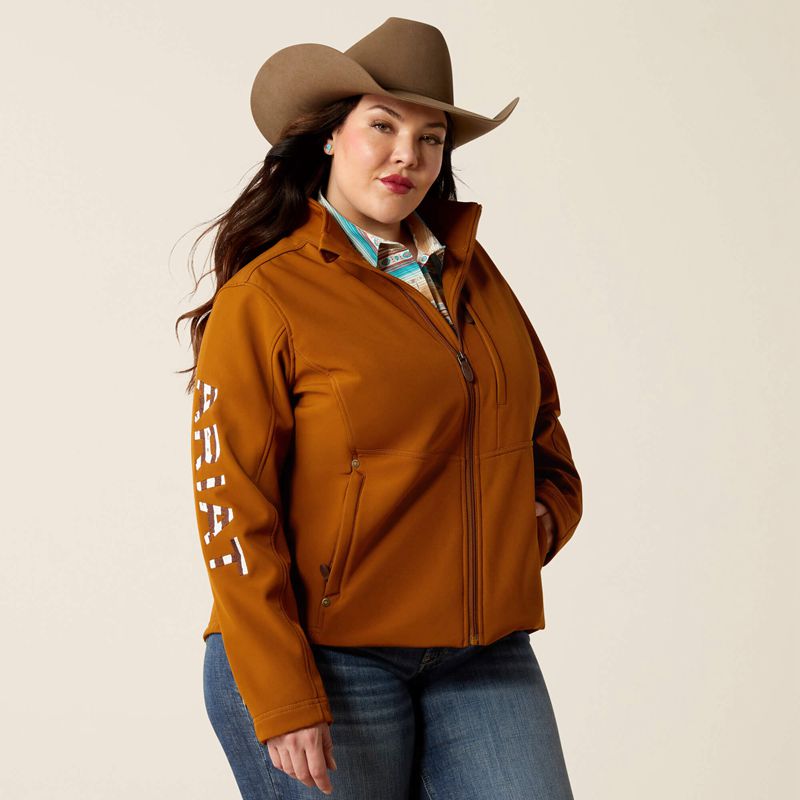 Ariat Team Patriot Softshell Jacket Chestnut Horse Polska | IQCXHM-904