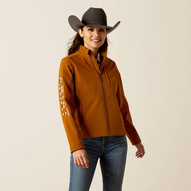 Ariat Team Patriot Softshell Jacket Chestnut Horse Polska | IQCXHM-904