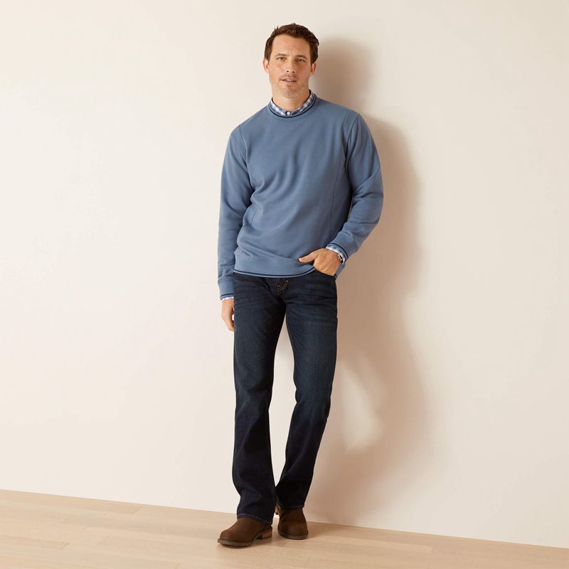 Ariat Tedstock Sweatshirt Bluefin Polska | APJRGC-168