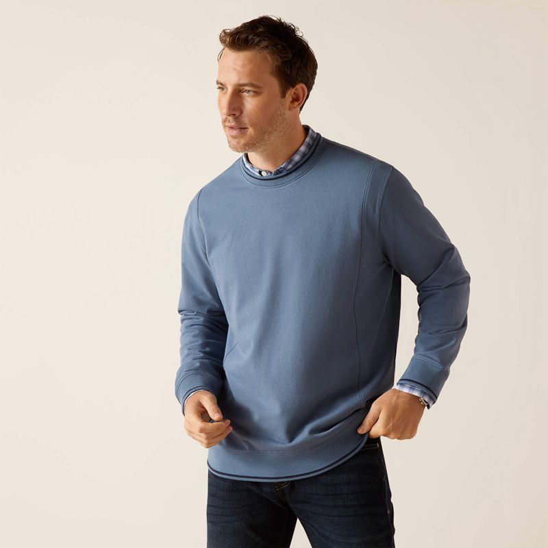 Ariat Tedstock Sweatshirt Bluefin Polska | APJRGC-168