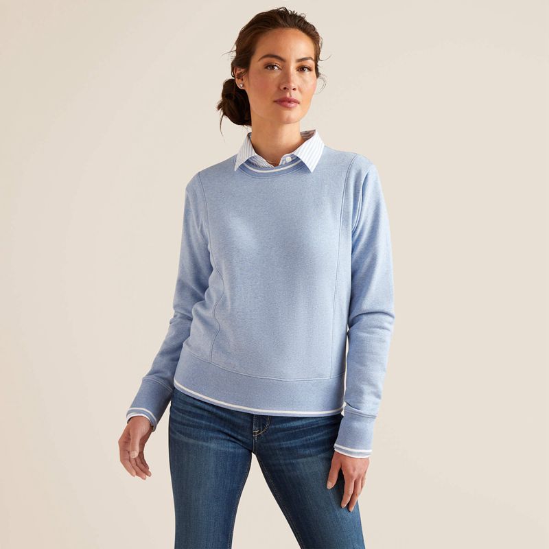 Ariat Tedstock Sweatshirt Głęboka Niebieskie Polska | RWNQAS-362