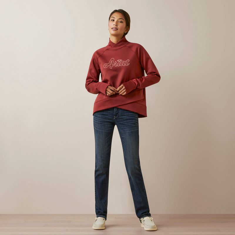 Ariat Tek Crossover Sweatshirt Burnt Russet Polska | XWGVYA-705