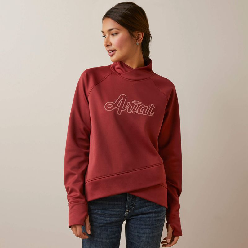 Ariat Tek Crossover Sweatshirt Burnt Russet Polska | XWGVYA-705