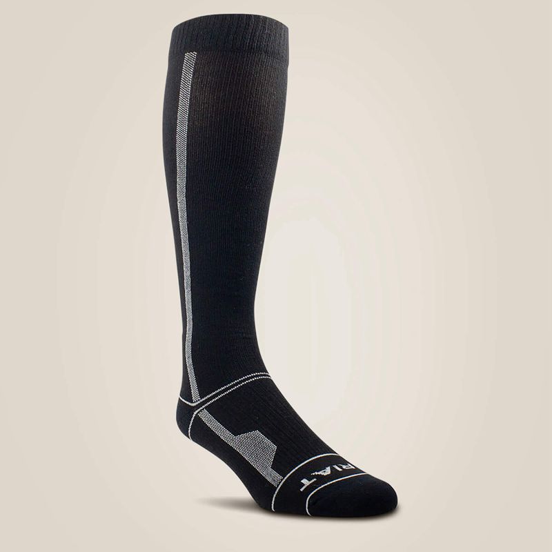 Ariat Tek® Over The Calf Performance Compression Sock Czarne Polska | YMLJTA-984