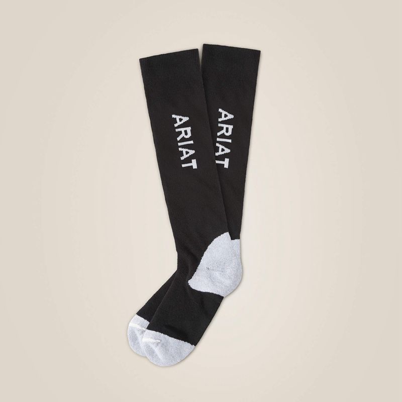 Ariat Tek Performance Socks Czarne Polska | AJYOQF-652