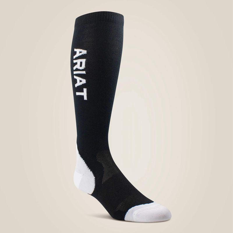 Ariat Tek Performance Socks Czarne Polska | AJYOQF-652