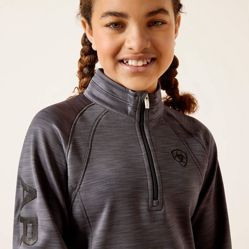 Ariat Tek Team 1/2 Zip Sweatshirt Szare Polska | LYGVAF-280