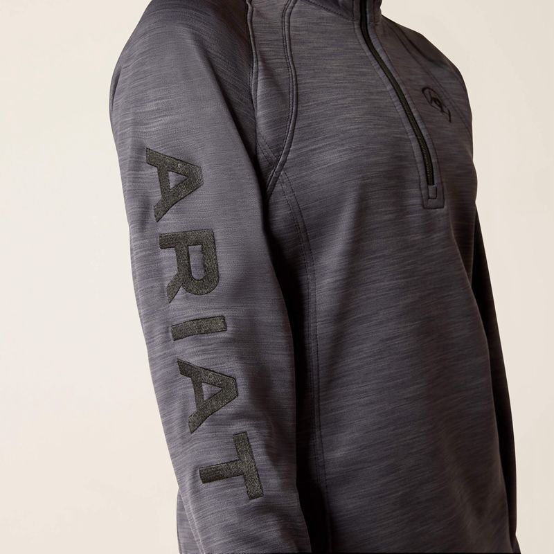 Ariat Tek Team 1/2 Zip Sweatshirt Szare Polska | LYGVAF-280