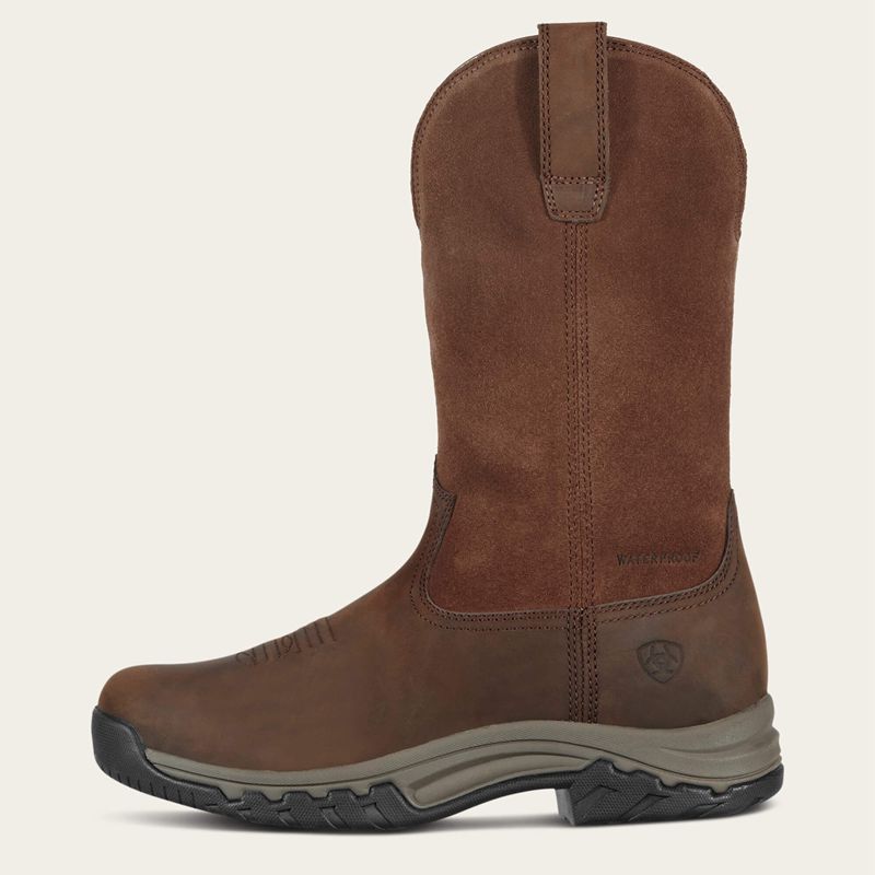 Ariat Terrain Pull On Waterproof Boot Brązowe Polska | CKDYVA-603