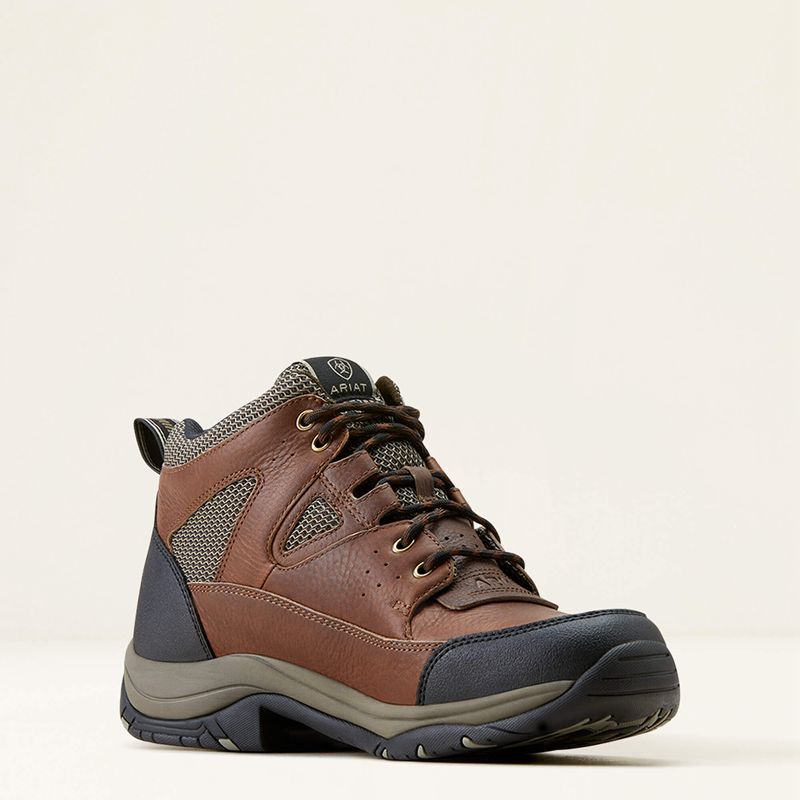 Ariat Terrain Venttek 360 Boot Distressed Brown/Taupe Polska | RHBZOI-062