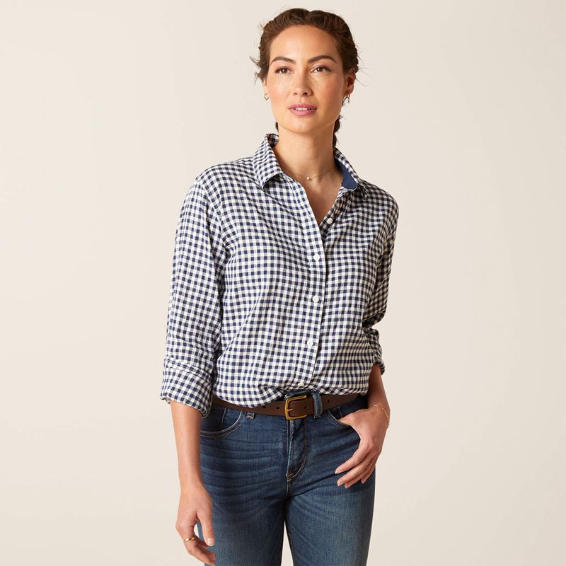 Ariat Tiburon Shirt Granatowe Polska | EPXVST-109