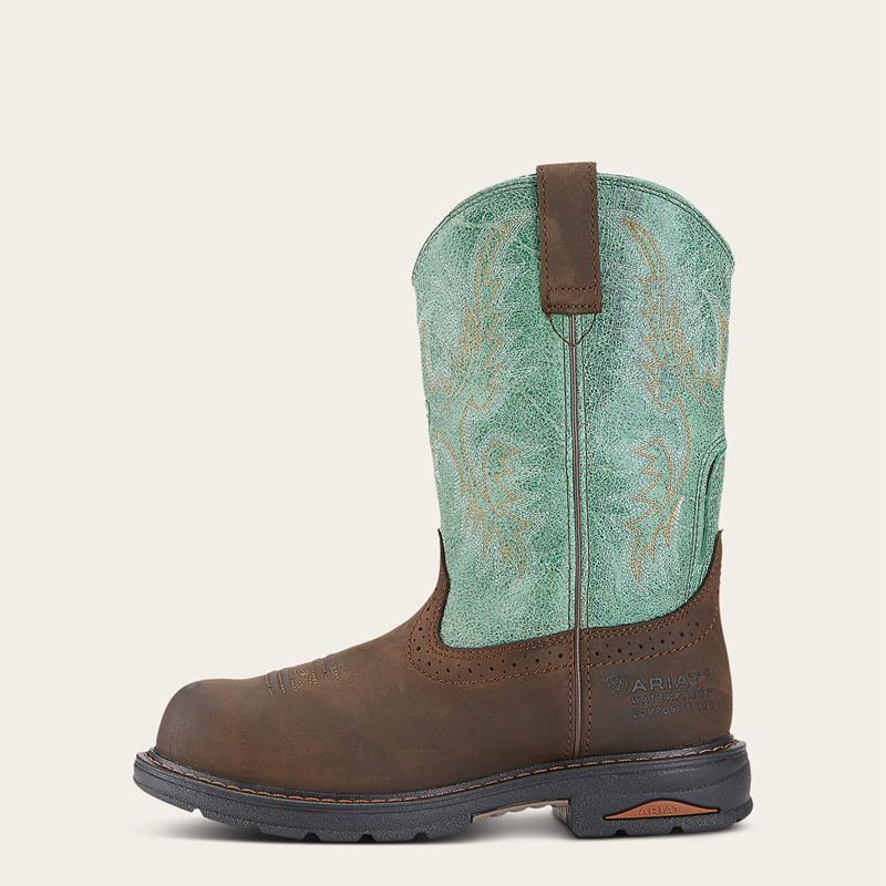 Ariat Tracey Waterproof Composite Toe Work Boot Brązowe Polska | CBSNRK-672