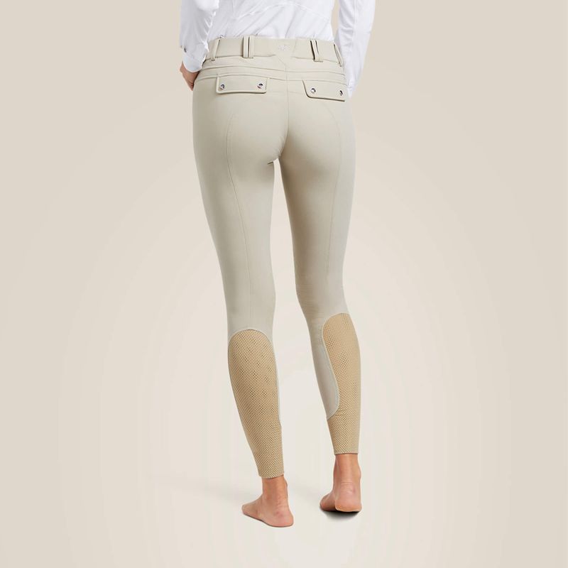 Ariat Tri Factor Grip Knee Patch Breech Tan Polska | WBKOER-534