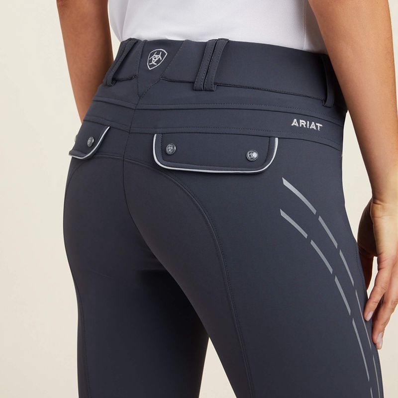 Ariat Tri Factor Lumina Grip Knee Patch Breech Ebony Polska | GVPNSU-351