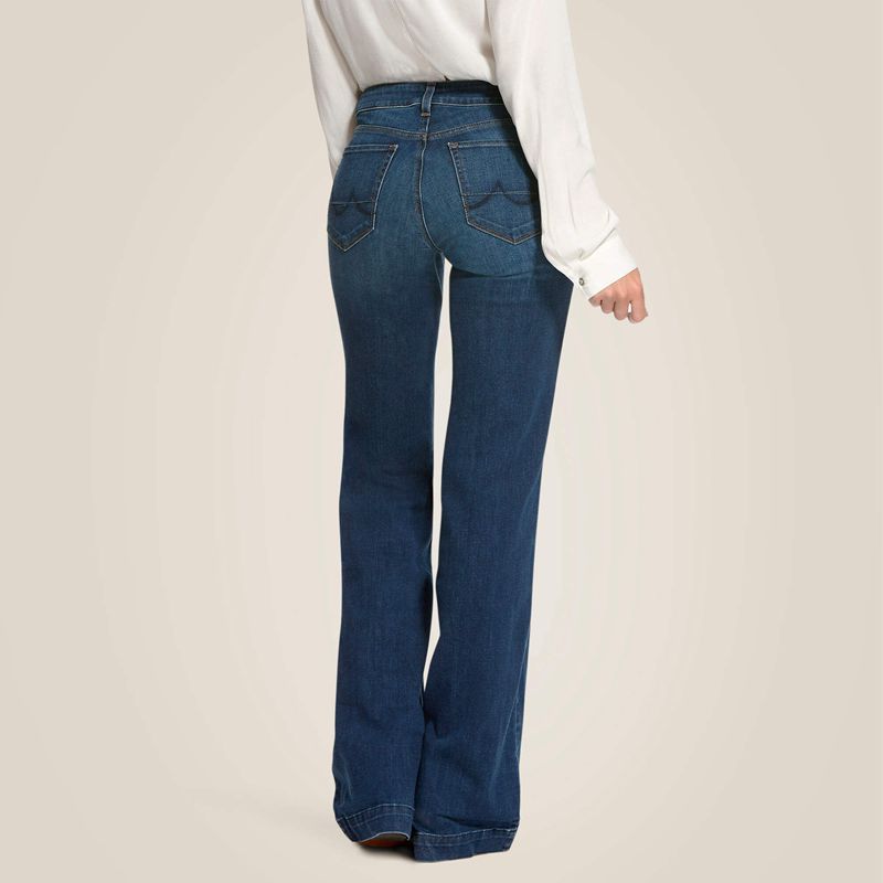 Ariat Trouser Mid Rise Stretch Kelsea Wide Leg Jean Joanna Polska | KDPAGJ-652