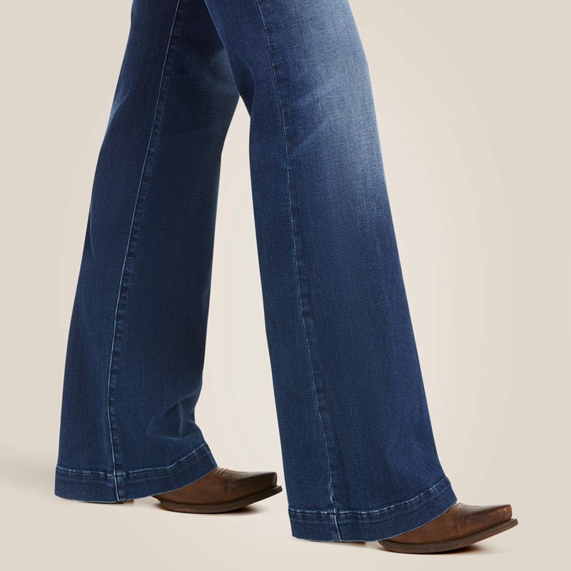 Ariat Trouser Mid Rise Stretch Kelsea Wide Leg Jean Joanna Polska | KDPAGJ-652