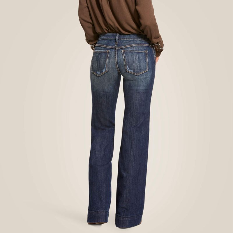 Ariat Trouser Mid Rise Stretch Lucy Wide Leg Jean Pacific Polska | SYJLBW-765