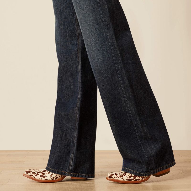 Ariat Ultra High Rise Jasmine Tomboy Wide Leg Jeans Arizona Polska | JLPMZA-198