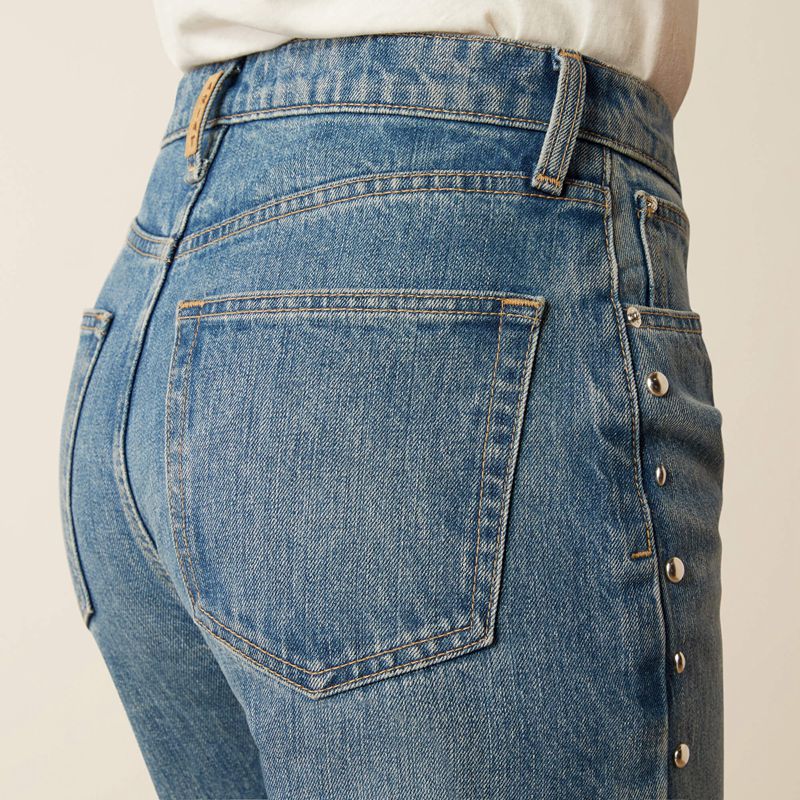 Ariat Ultra High Rise Studded Jazmine Straight Leg Jeans Franklin Polska | OPYJAQ-681