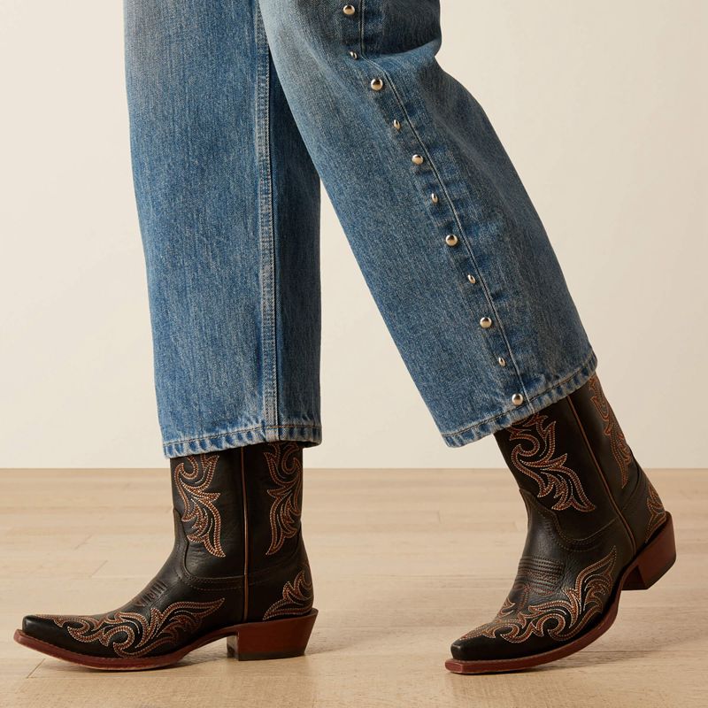 Ariat Ultra High Rise Studded Jazmine Straight Leg Jeans Franklin Polska | OPYJAQ-681