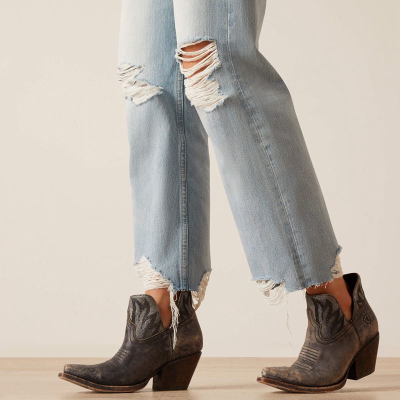 Ariat Ultra High Rise Tomboy Straight Jean Mykonos Polska | ZTASLN-902