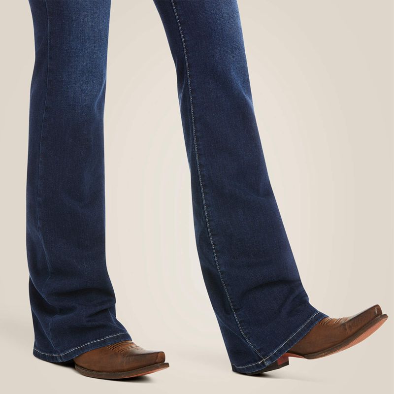 Ariat Ultra Stretch Perfect Rise Katie Flare Jean Maya Polska | DOZKFU-094