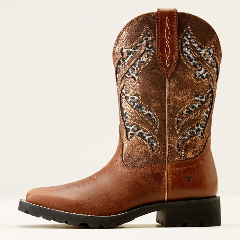 Ariat Unbridled Rancher Venttek Western Boot Hickory Smoke/Copper Metallic Polska | COFEBW-761